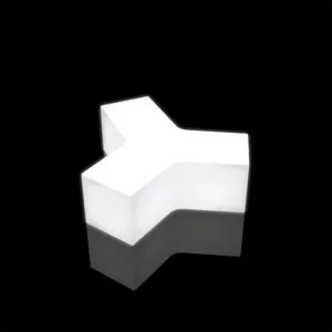 Sgabello con illuminazione a LED a tre lati