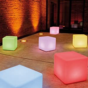 LED Cube Chair Light Illuminated Your Space