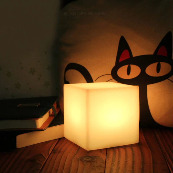 glow cube bedside lamp