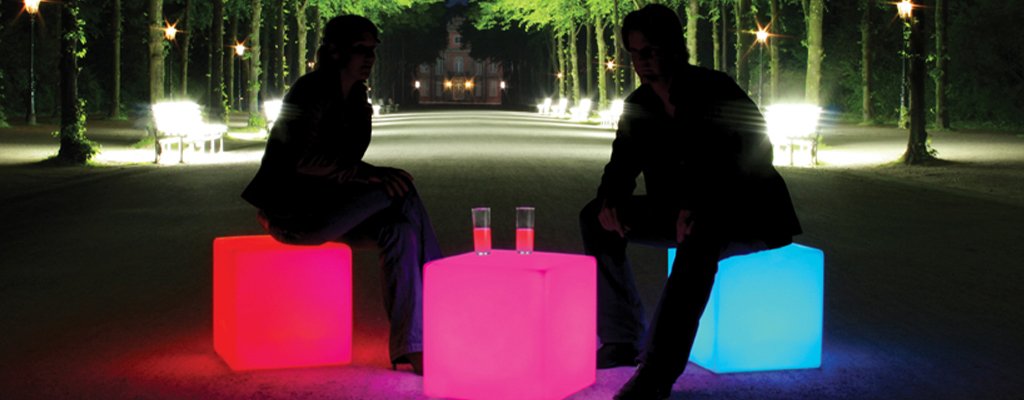 led cube seat 40 cm