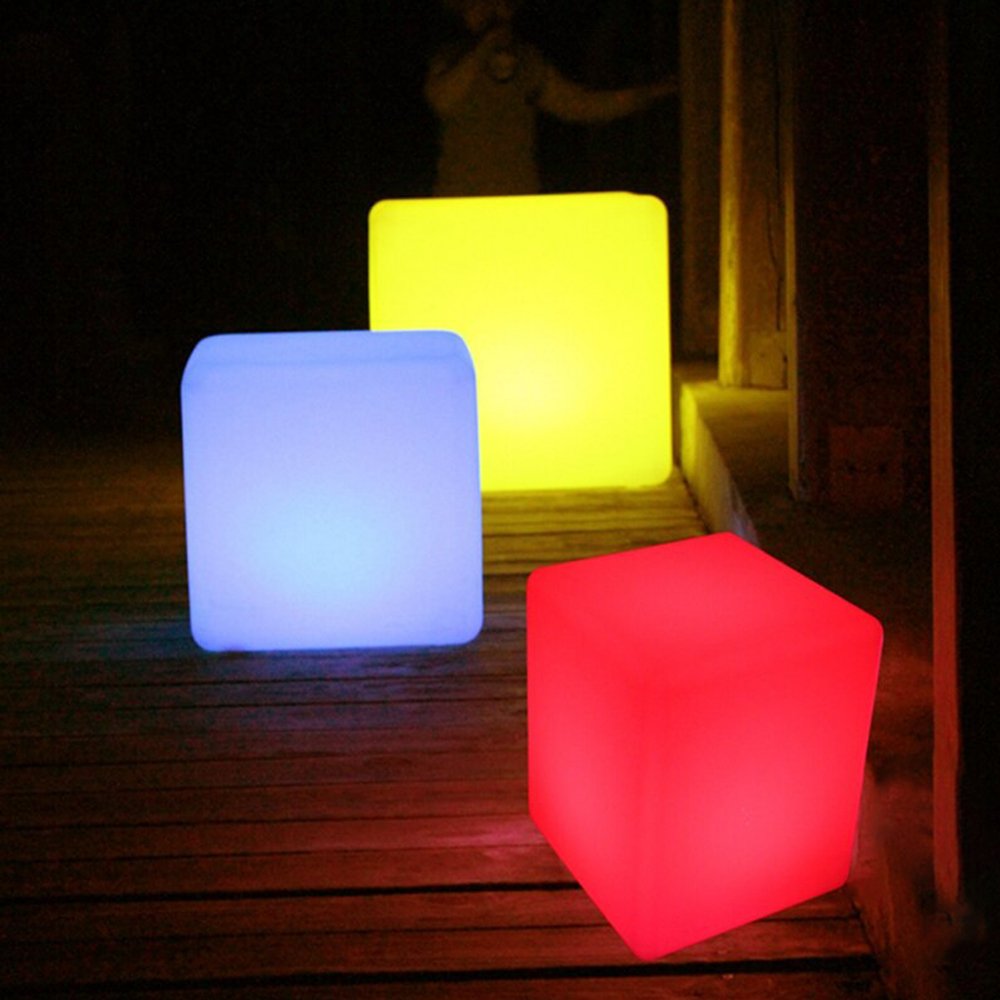 lighted cubes
