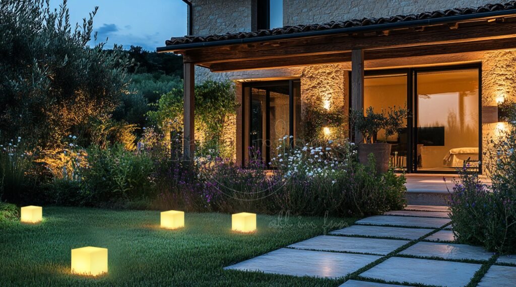 Transform Your Villa Courtyard into a Tranquil Retreat with Solar Cube Lights