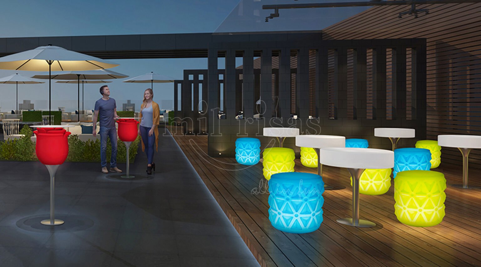 Create the Perfect Lounge Spot with LED Pineapple Bar Stools