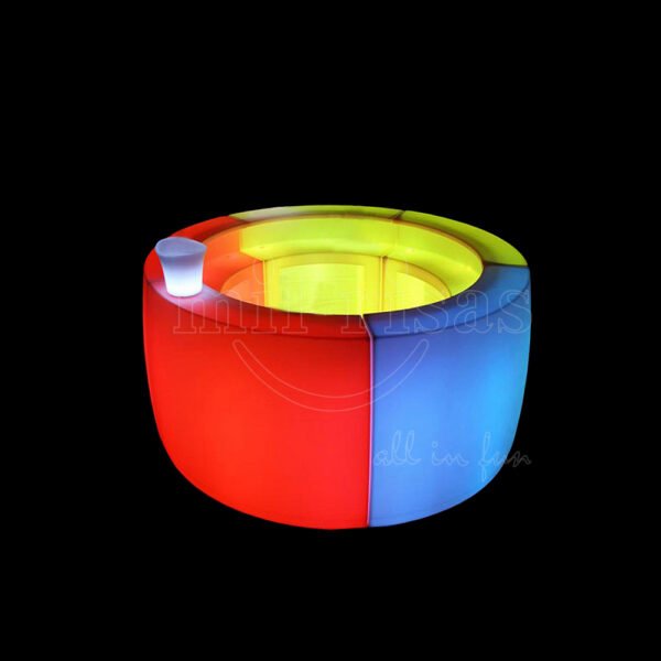 Curved Light-up Bar Counter Table 1
