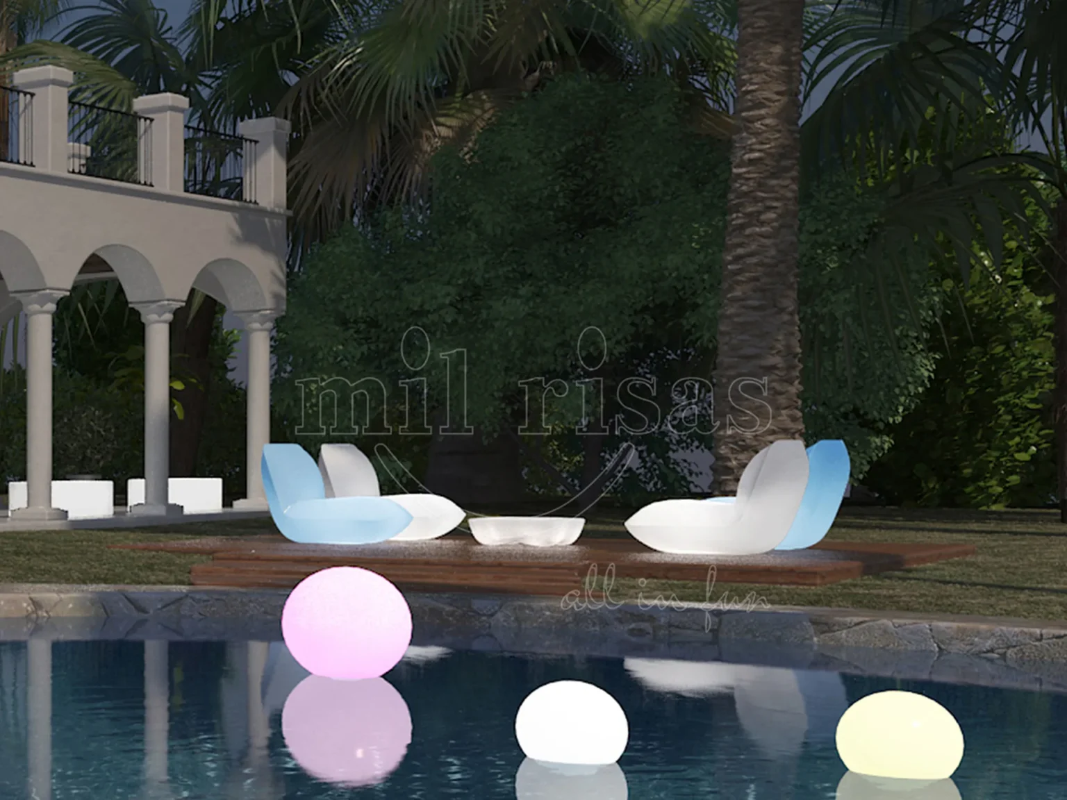 Elevate Your Resort’s Outdoor Experience with the Glowing LED Lounge Easy Chair
