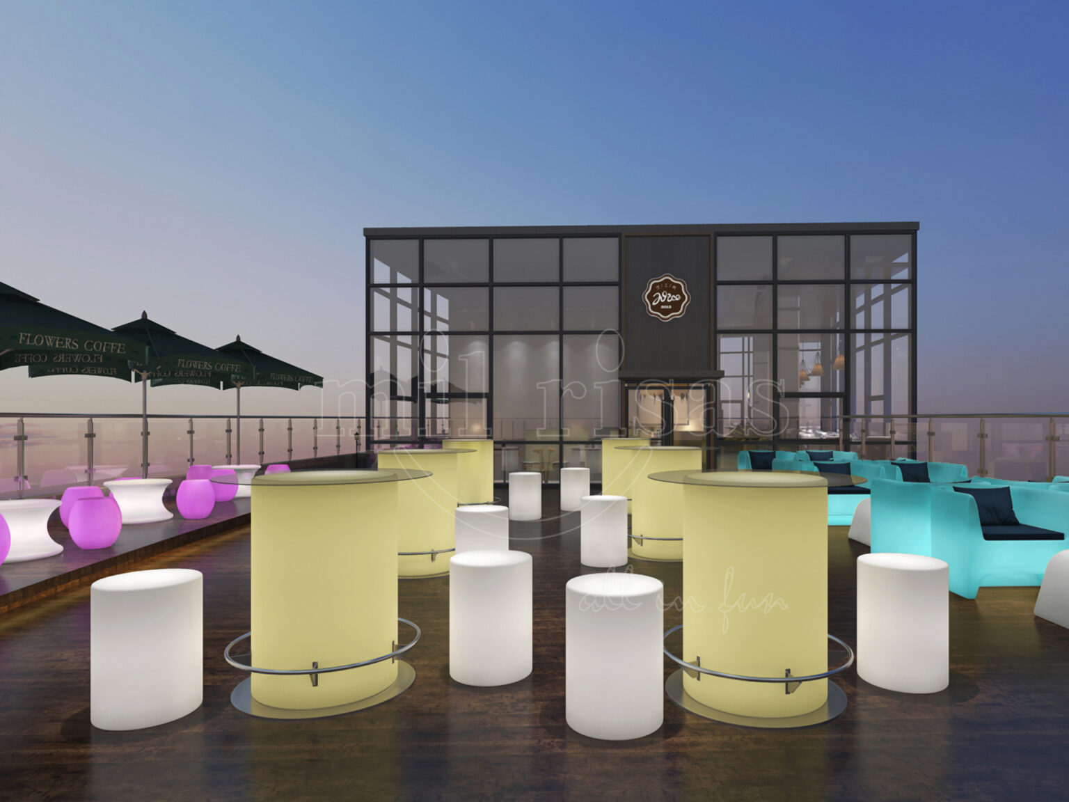 Enhance Your Hotel Terrace Experience with the LED Decoration Bar Table