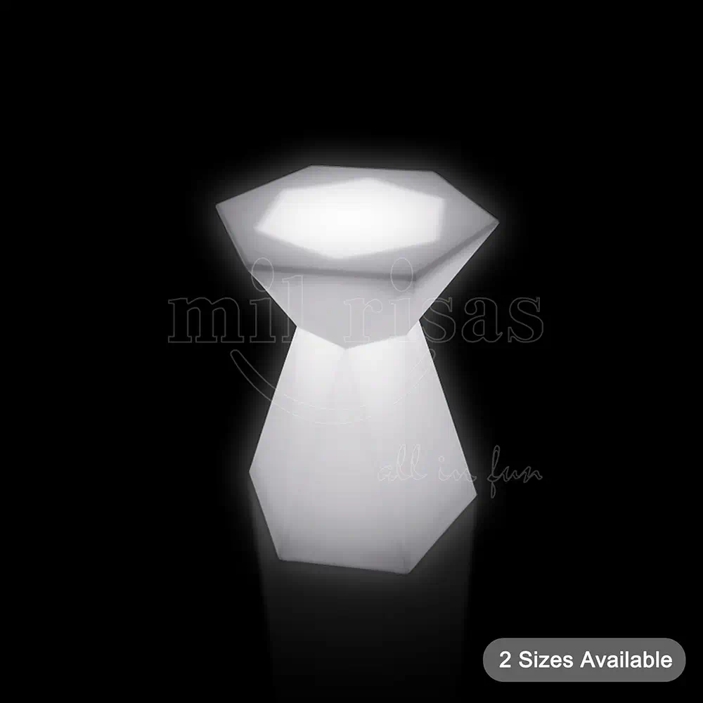 Hourglass LED Bar Cocktail Table