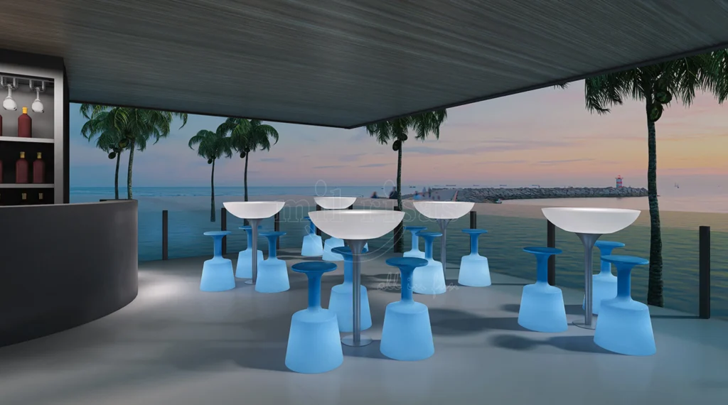 鮮やかなLEDパーティーテーブル | パーティーで色が変わるデコレーション