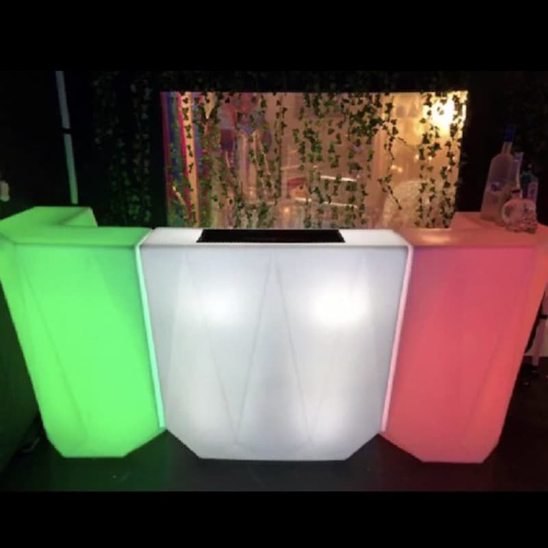 Illuminated Bar Counter Corner Table