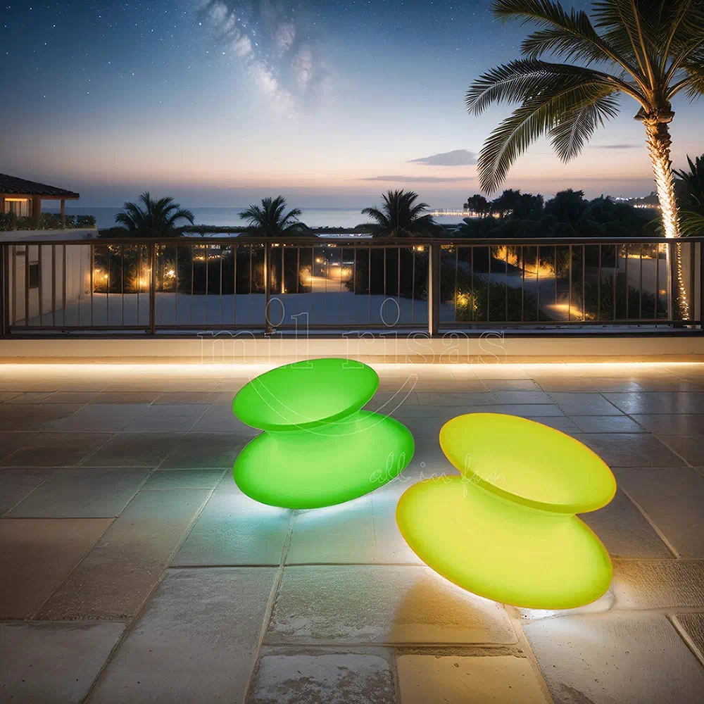Illuminated Spun Rotating Chair
