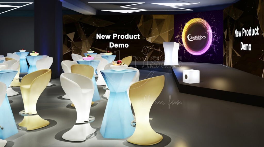 LED Bar Chair for Stunning Product Debuts