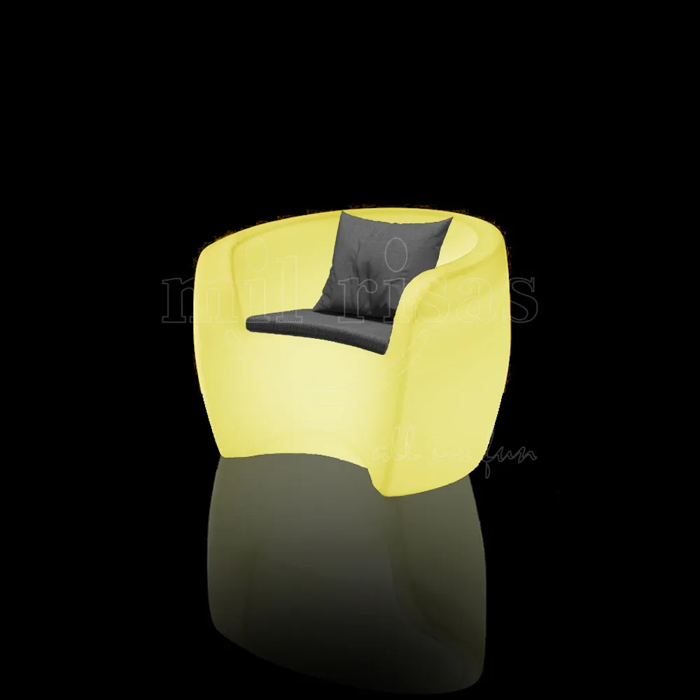 LED Light-up Plastic Light Armchair