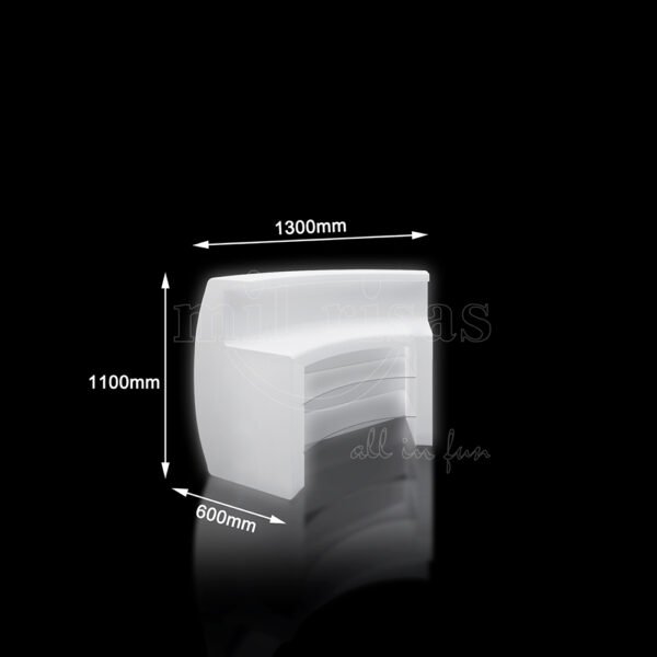 Curved Light-up Bar Counter Table - Image 2