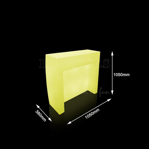 Size of LED Bar Counter Straight