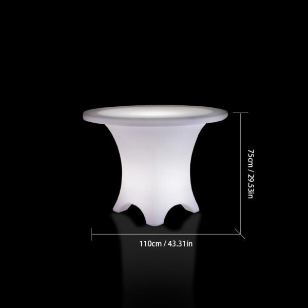 Size of LED Outdoor Lighted Table