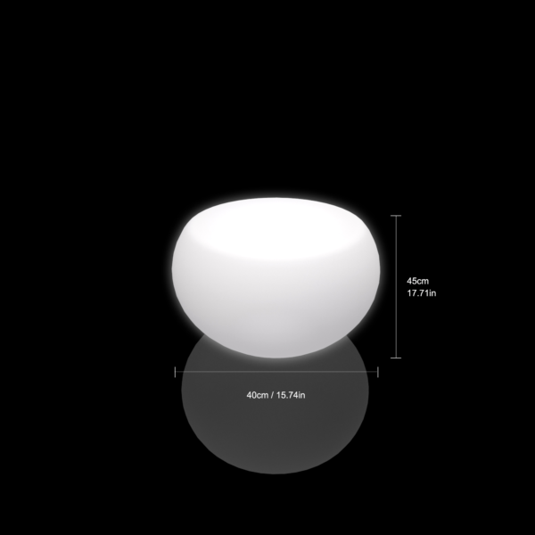 Size of LED Oval Stool