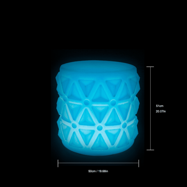 Size of LED Pineapple Stool Bar Stool