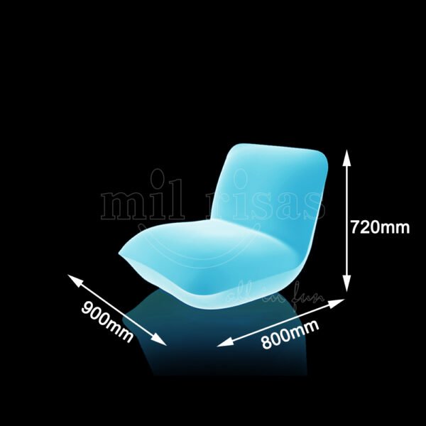Size of Large LED Pillow Easy Chair