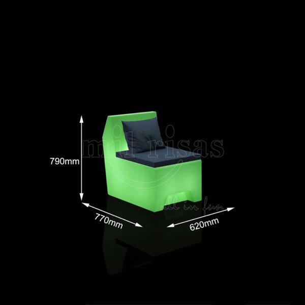 Size of Straight Luminous Sectional Sofa With LED Light, Event Party Furniture