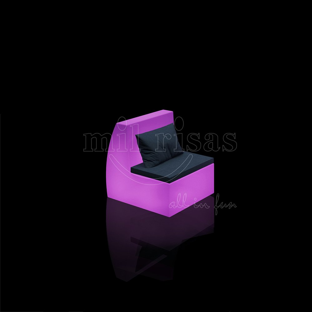 Straight LED Sectional Sofa with Light, Party Furniture