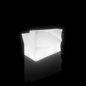 Wave LED Bar Counter Straight LED Bar Furniture