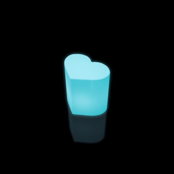 heart shaped glow stool 1