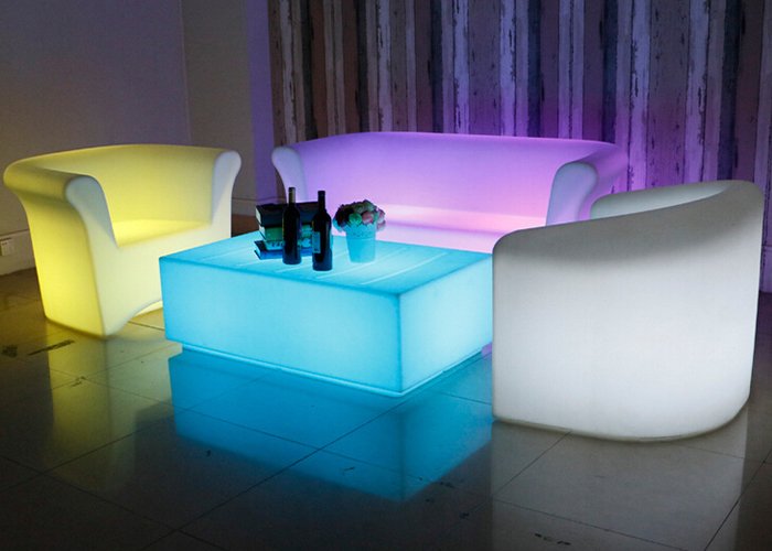 Single LED Couch with Light | Best RGB LED Sofa | Colorfuldeco