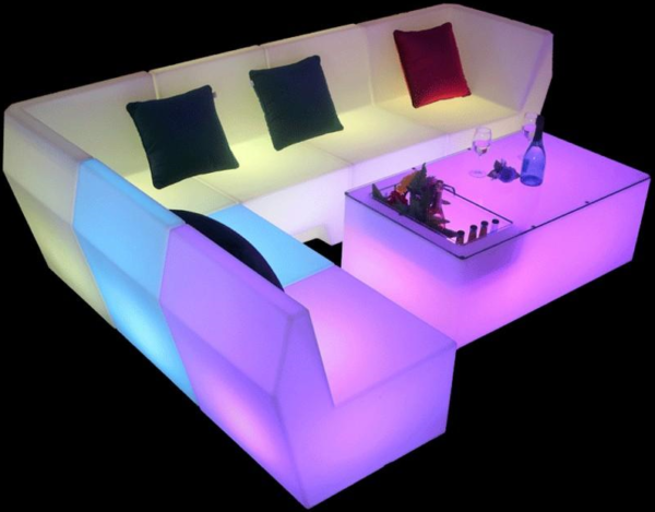 led lighted sofas