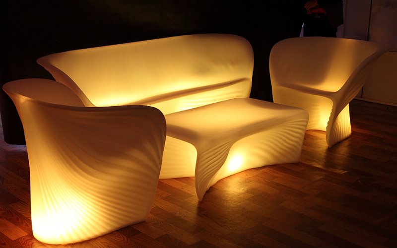 sofa with led lights