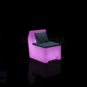 straight luminous sectional sofa with LED light furniture