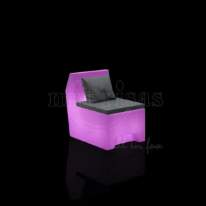 straight luminous sectional sofa with LED light furniture