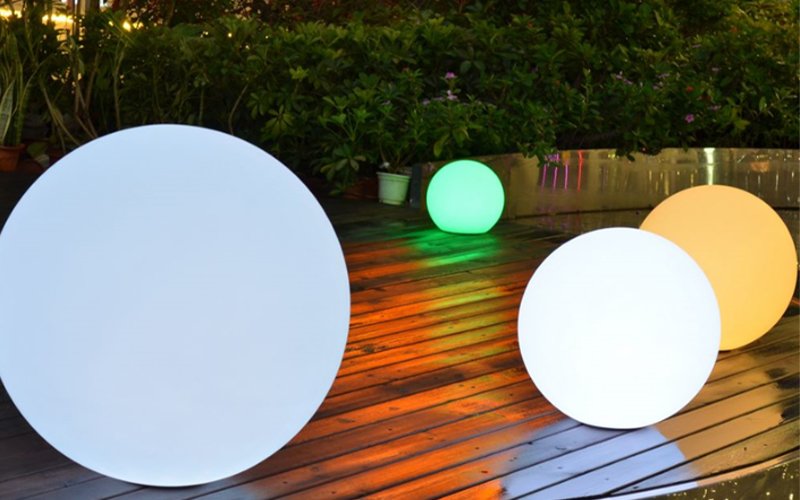 Boule lumineuse led sans fil PATIO 80 CM-Deco Lumineuse