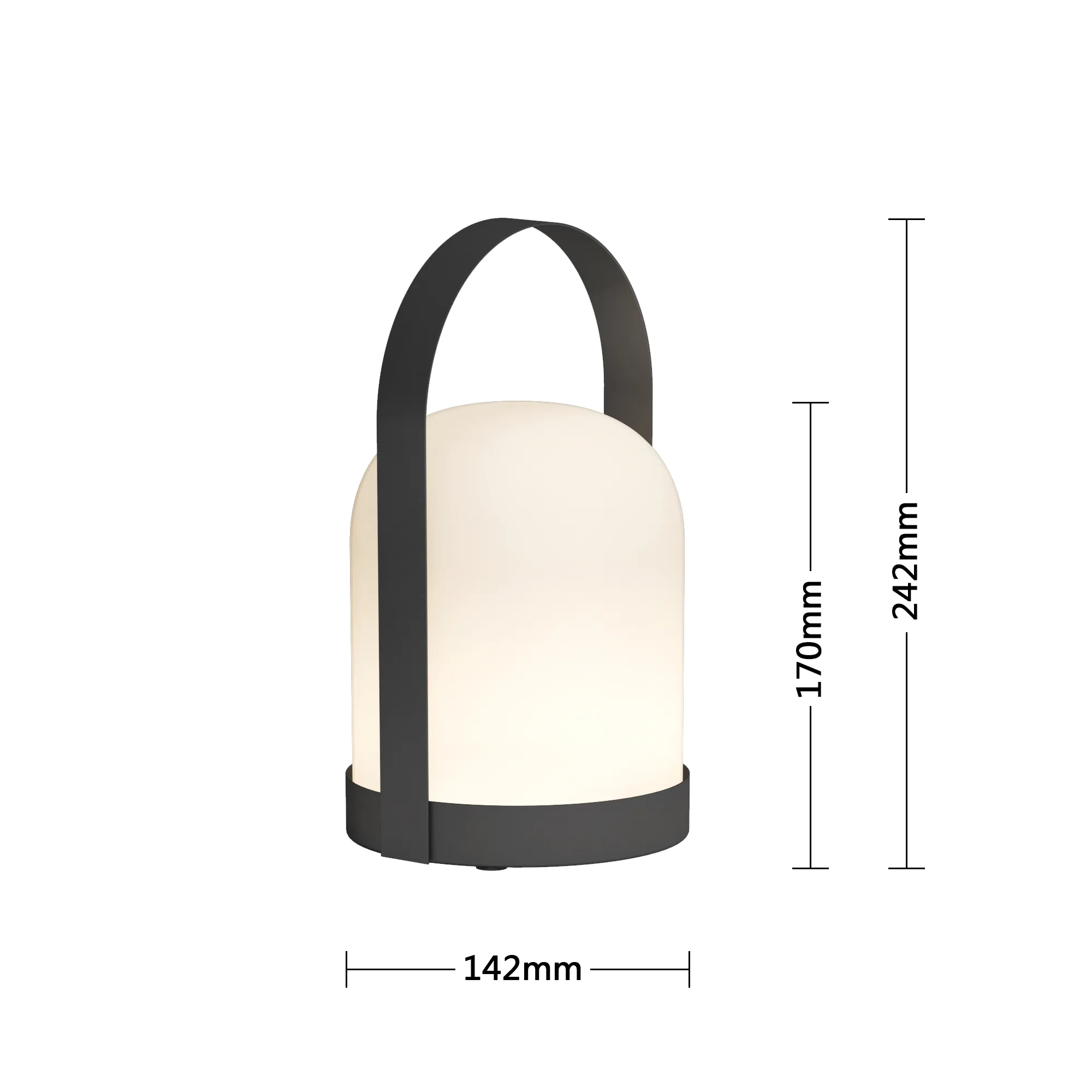 Colorfuldeco portátil tamaño de luz led de mano