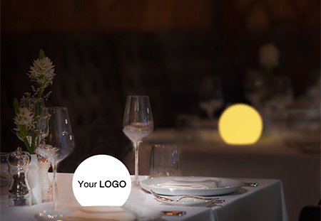 Customize exclusive LOGO led glow ball night light
