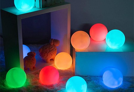 Small LED Glow Balls
