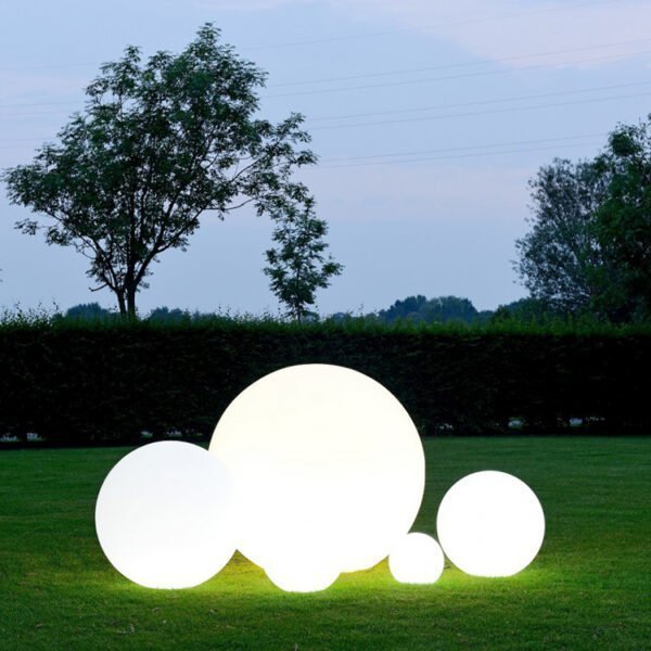 Jugar con inquilino base Bola de luz LED para jardín, 70 cm, 27.6 pulgadas | Colorfuldeco