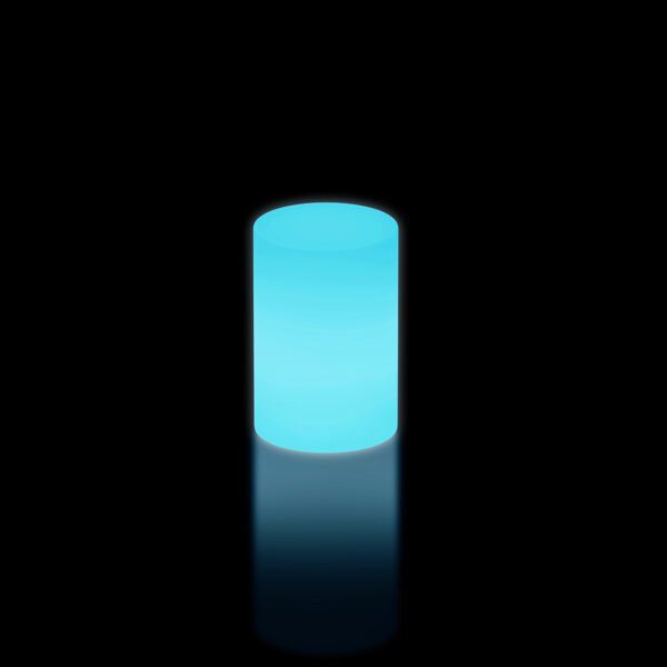 led glow cylinder mood table light lamp