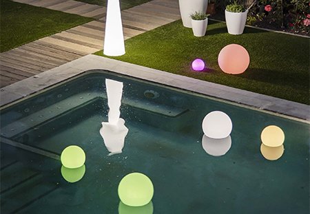 LED Light Balls Illuminate Your Swimming Pool