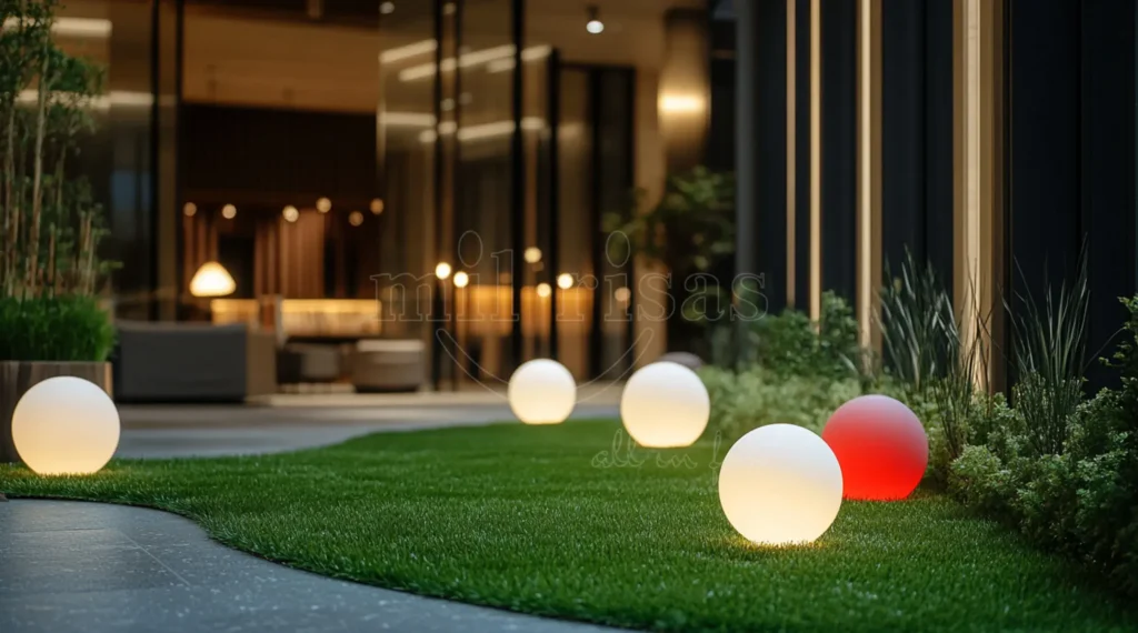 Outdoor solar light balls, 30x30x30cm
