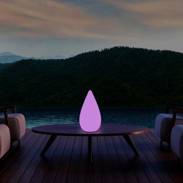 Outdoor table led tear drop pendant lights