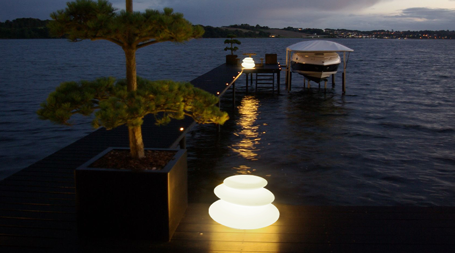 Rechargeable battery LED lamps - LED Stacked stone light 1