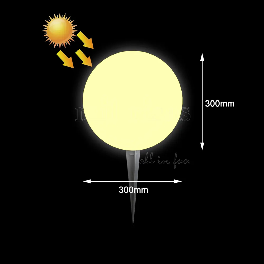 Size of Outdoor Solar Light Balls