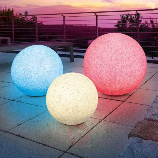 outdoor solar glow balls