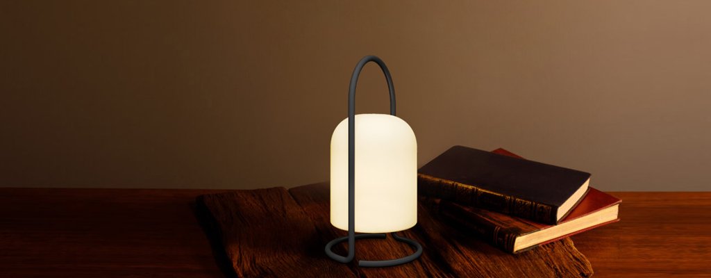 retro style portable led luminaire