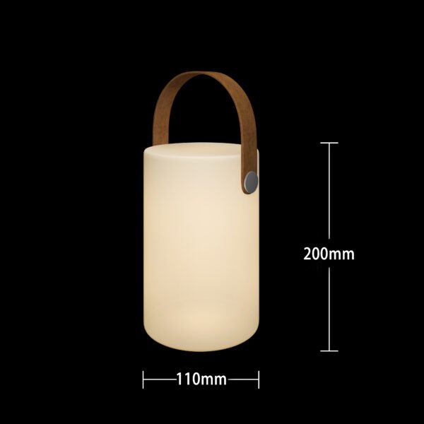 size of portable led luminaire lamps