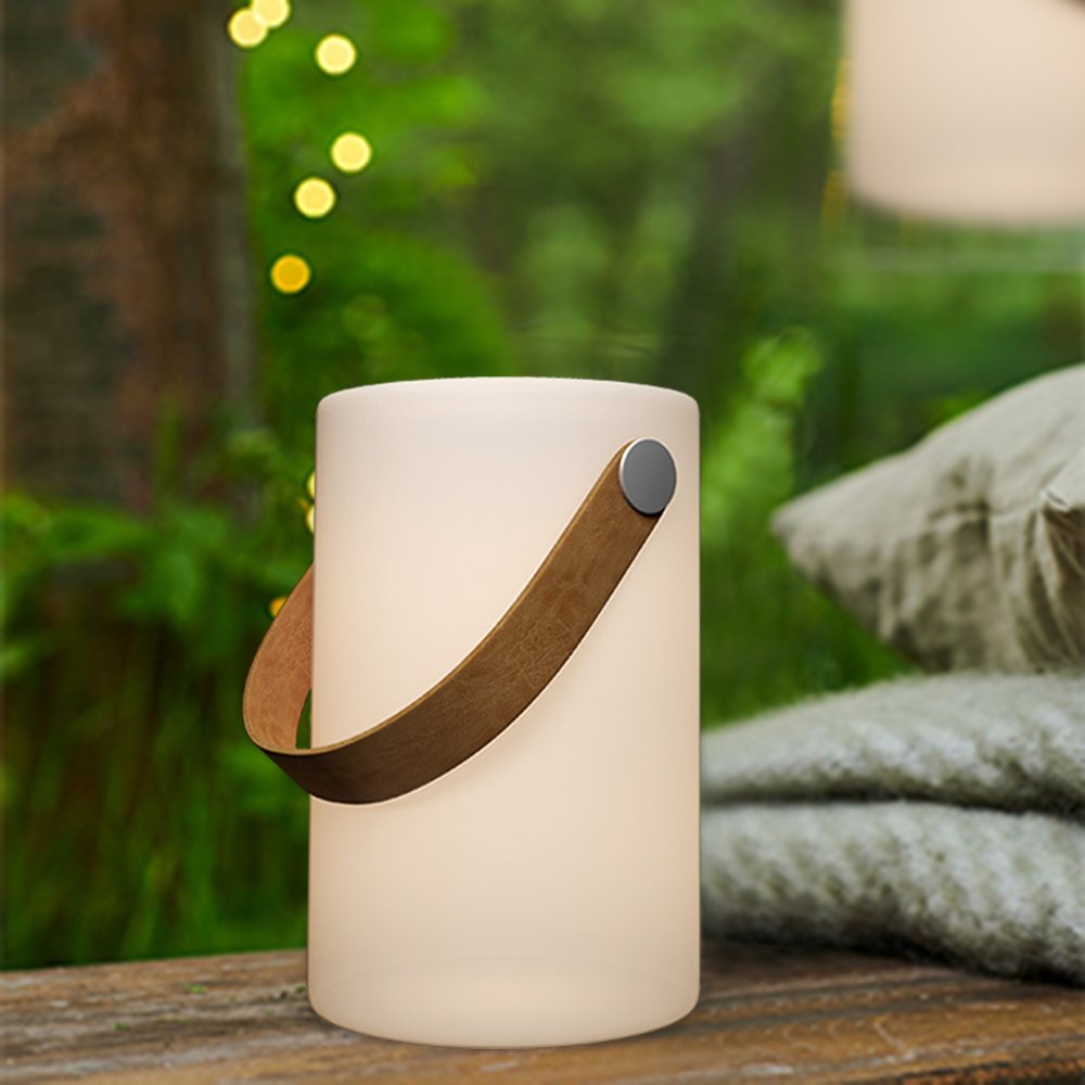 wireless outdoor lighting PU strap with handle