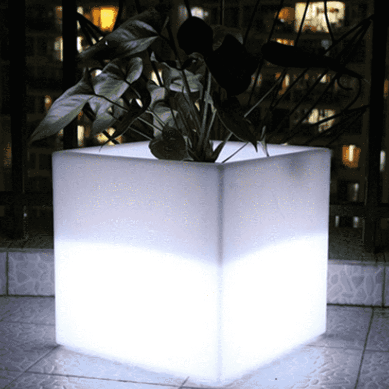 Color Changing Cubical Flower Pots