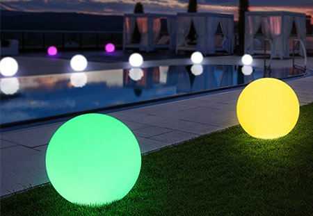 led ball lights for pool