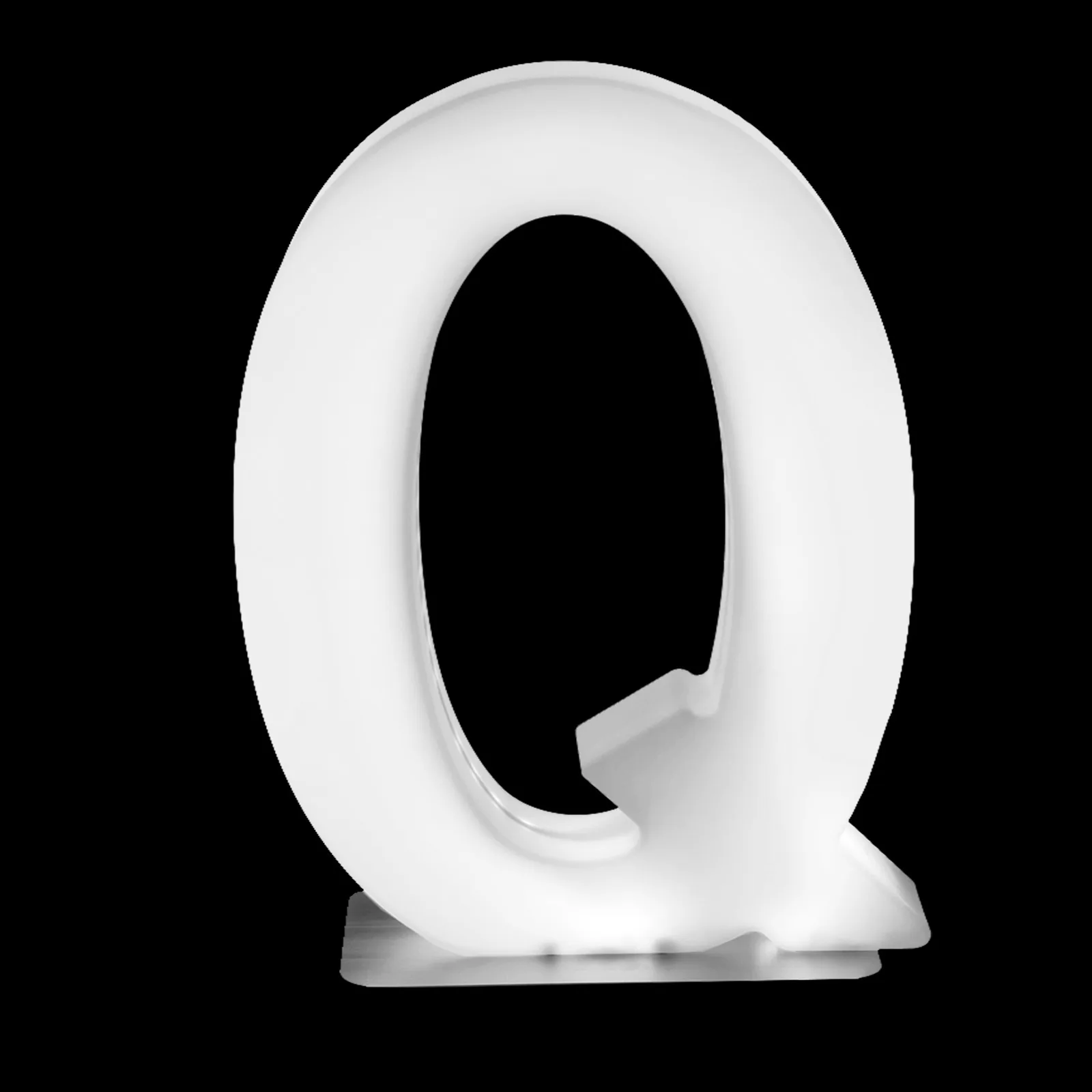 暗い文字で光るQ-1
