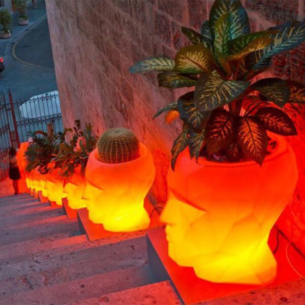 glow in the dark outdoor planters